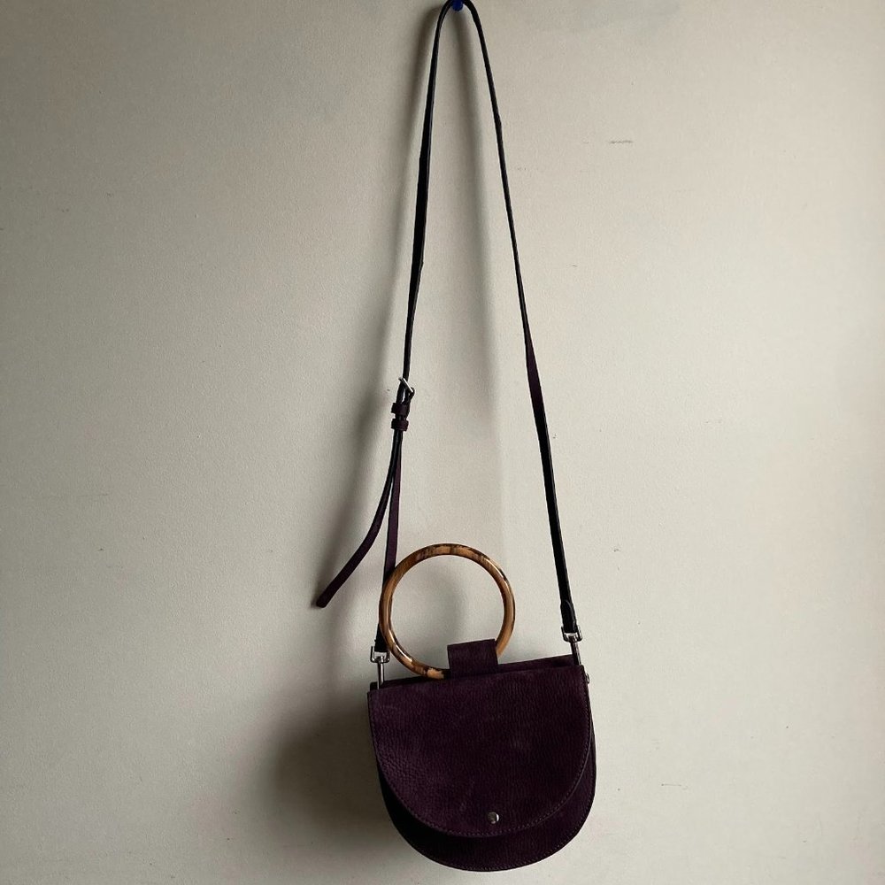 Theory Purple Suede Whitney Bag